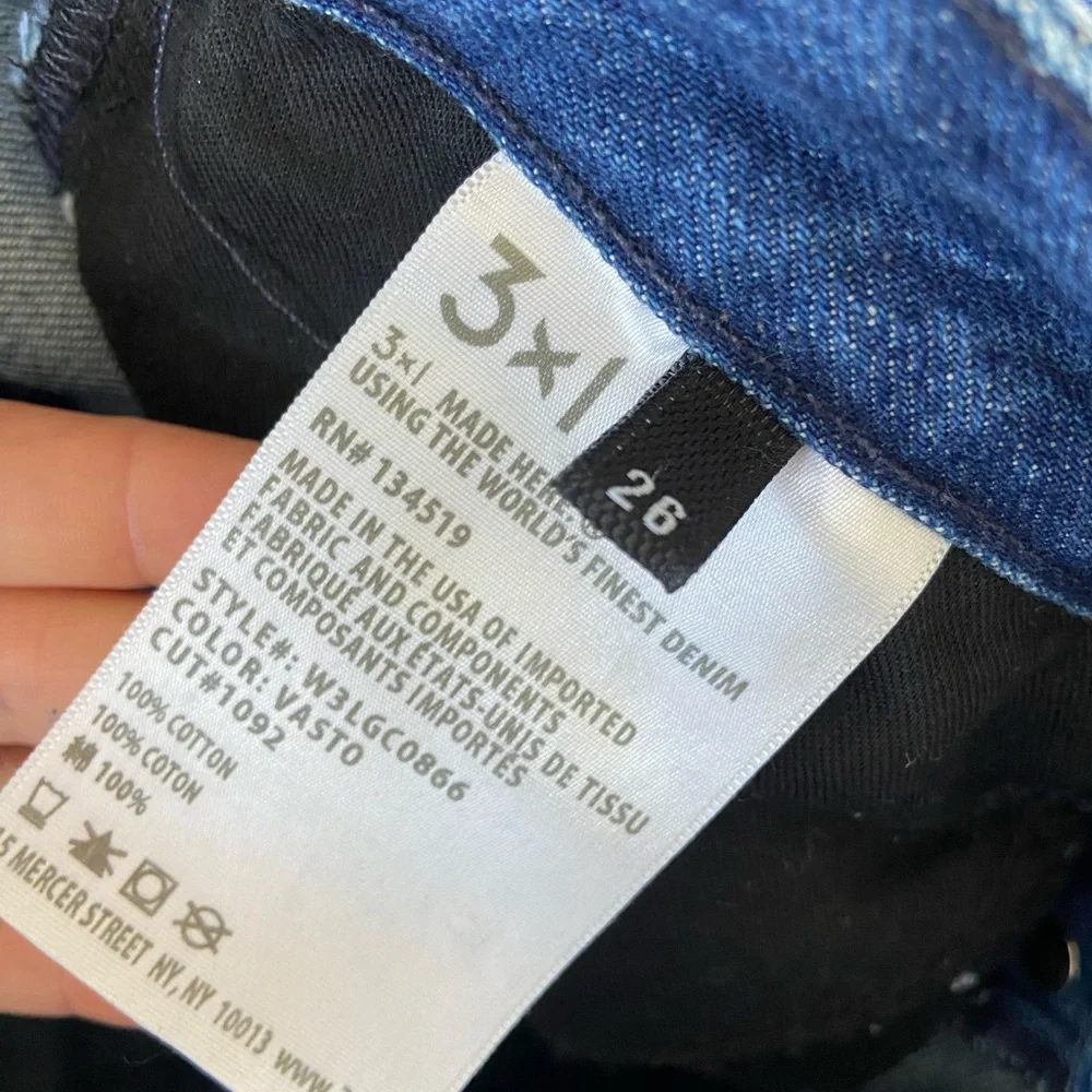 3x1 NYC Higher Ground Gusset Cropped Flare Jeans in Vasto Wash Size 26 - Picture 7 of 9
